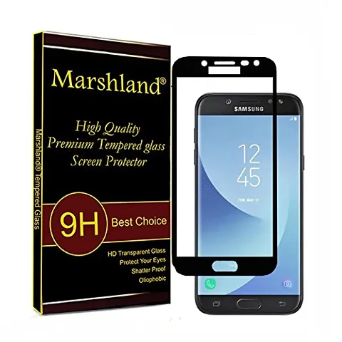 Samsung Galaxy j7 Duo Tempered Marshland? Round Edge 9H Hardness Tempered Glass Screen Protector for j7 Duo Tempered Glass