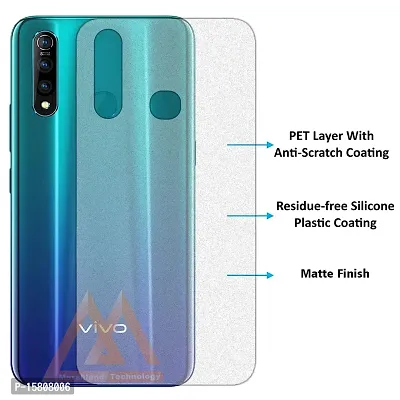 MARSHLAND Matte Finish Back Screen Protector Flexible Anti Scratch Bubble Free Back Screen Guard Compatible for Vivo Z1 pro Pack of 2-thumb4