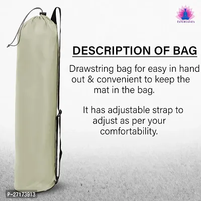 Classic Cream Dori Lock Yoga Mat Bag with Broad Strap for MenWomen-thumb4