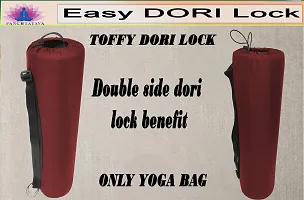 Toffy Red Dori Lock Exercise Mat Carry Bag Cover ONLY with Broad Shoulder Straphellip;-thumb1