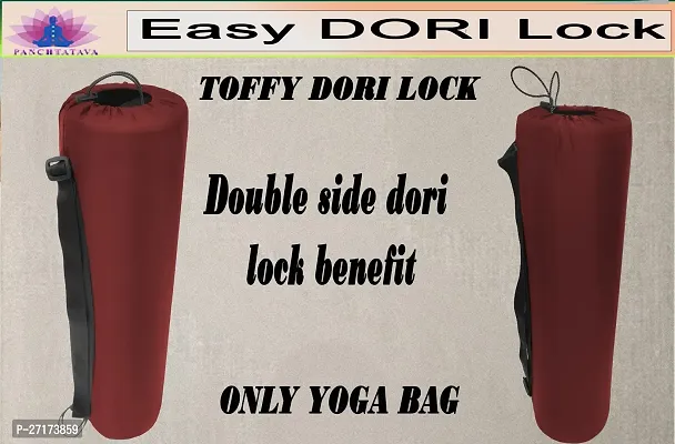 Toffy Red Dori Lock Exercise Mat Carry Bag Cover ONLY with Broad Shoulder Straphellip;-thumb2