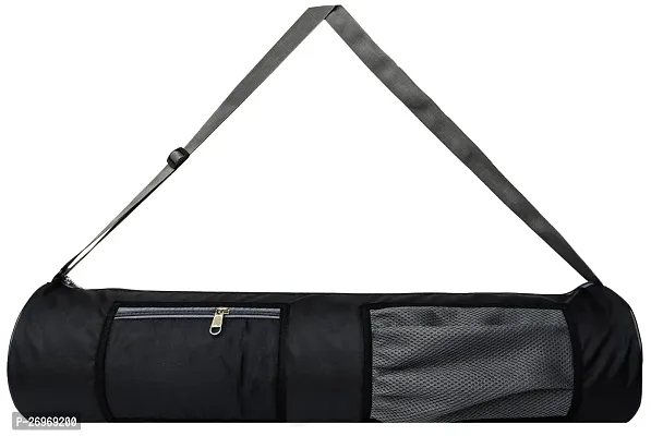 Black Grey 2P Waterproof , Washable , Durable Double Spacious Pocket Yoga Mat Cover,Yoga Mat Bag For Men And Women