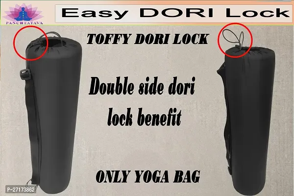 Toffy Black Dori Lock Useful  Comfortable Yoga Mat COVER ONLY For Men  Women-thumb2