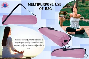 LuxuryBpinkStbleDorilock Exercise yoga Mat Cover Bag ONLY with Broad Strap-thumb4