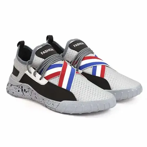 Stylish Canvas Striped Casual Shoe For Men