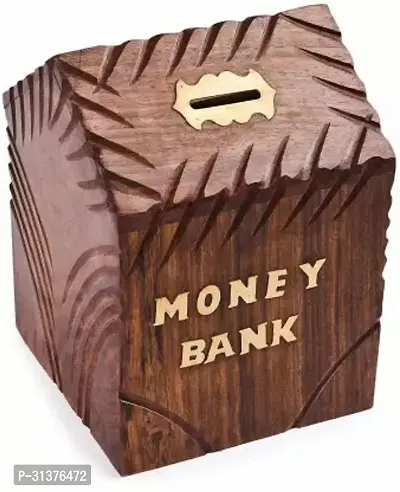 Wooden Money Bank for Kids