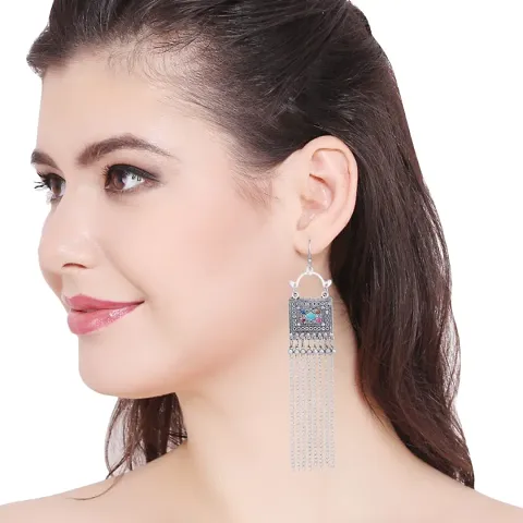 Stylish Black Earring Jhumkas