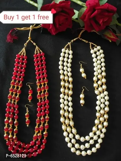 Pearl Necklace Combo Sets
