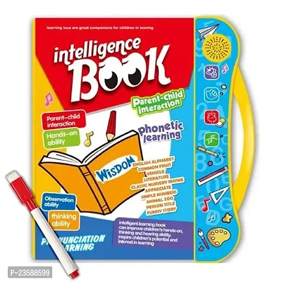 Intelligence Book E-Book Children Book Musical English Educational Phonetic Learning Book in Study Book Sound Book for Kids, English Letters Words Learning Book for 3 + Years in Toys and Games (Study Book)