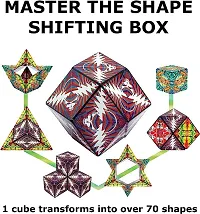 Magic Cube Shape Shifting Puzzle Box - Magnetic Cube Puzzle Fun Cube - Fidget Cube Mind-Challenging Fun Game Magnetic Cube Transforms Into Over 70 Shapes-thumb2