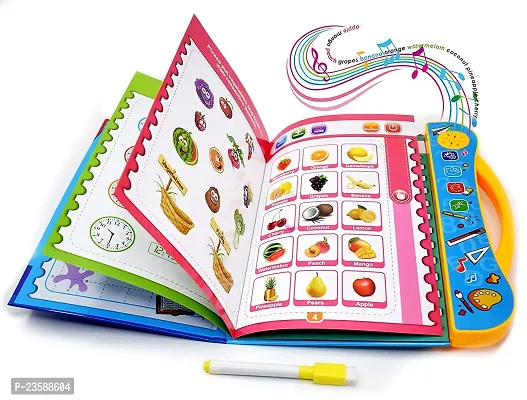 Intelligence Book E-Book Children Book Musical English Educational Phonetic Learning Book in Study Book Sound Book for Children- English Letters Words Learning Book for 3 + Years in Toys and Games-(Study Book)-thumb0