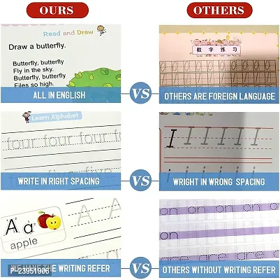 Magic Practice Copybook and Water Magic Books Reusable Water Reveal Activity Book 01 (4 Book 10 Refile 1 Water Book)-thumb2