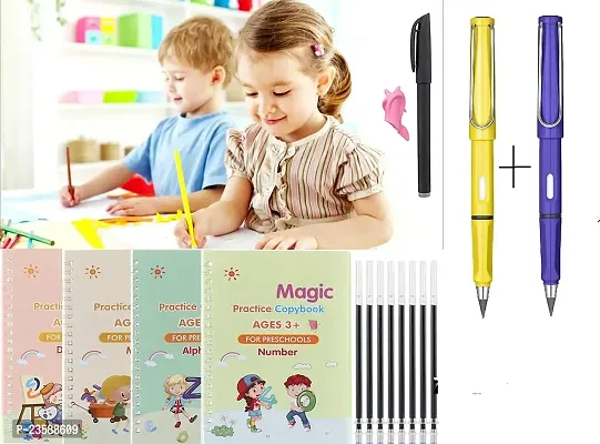 Sank Magic Practice Copybook Number Tracing Book for Preschoolers with Pen Magic books for kids and 2 Unlimited Pencil (Magic Book and 2 Unlimited Pencil)-thumb0