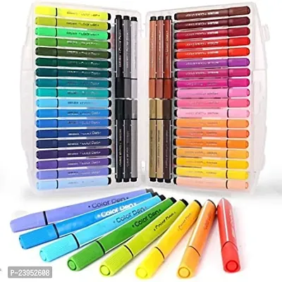 Washable Watercolor Pens Set Colouring Kit Art Markers Colour 48 Watercolor Pen 1-thumb0