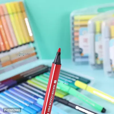 Washable Watercolor Pens Set Colouring Kit Art Markers Colour 48 Watercolor Pen 1-thumb4