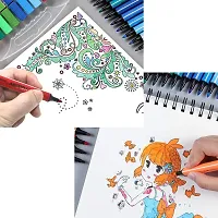 Washable Watercolor Pens Set Colouring Kit Art Markers Colour 48 Watercolor Pen 1-thumb1