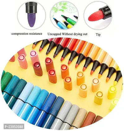 Washable Watercolor Pens Set Colouring Kit Art Markers Colour 48 Watercolor Pen 1-thumb3