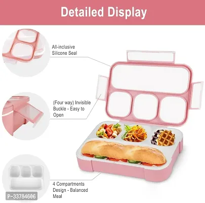 Sealed Leakage Proof 4 Compartment Pet Lunch Box