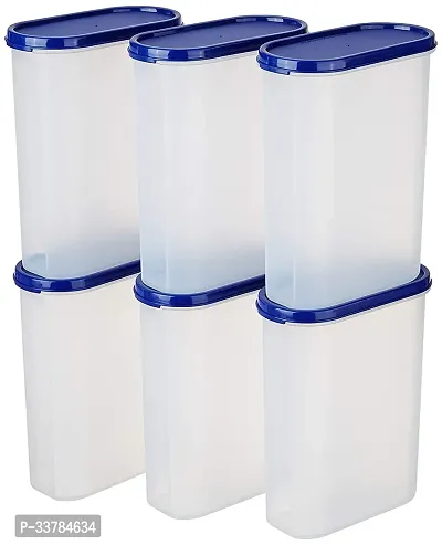 Airtight Plastic Unbreakable Containers 2500ml oval Pack of 4-thumb3