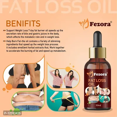 Fezora Fat Burning ,Fat Go, Fat Loss, Body Fitness Anti Ageing Oil  - Pack Of 2 , 30 Ml each-thumb3