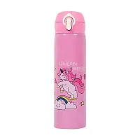 Cartoon Printed Stainless Steel Insulated Sipper Water Bottle for Girls, Boys/Flask for Kids, School (500 ml, Random Design)-thumb4