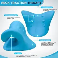 Neck Relaxer | Cervical Pillow for Neck and Shoulder Pain | Cervical Traction Device for Neck Pain Relief Product Kit | Neck Cloud Massager | Medical Grade Material | Multicolour-thumb3