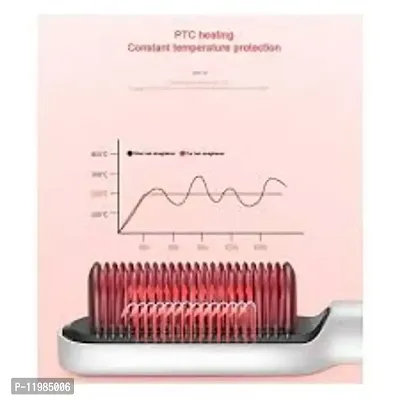 360-Degree Rotating Hair Straightener Comb for Women  Men | Hair Styler, Straightener Machine (Random Colour)-thumb2