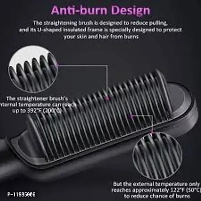 360-Degree Rotating Hair Straightener Comb for Women  Men | Hair Styler, Straightener Machine (Random Colour)-thumb4