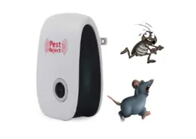 Ultrasonic Pest Repeller to Repel Rats, Cockroach, Mosquito, Home Pest and Rodent Repelling Aid for Mosquito, Cockroaches, Ants Spider Insect Pest Control Electric Pest Repelling-thumb2