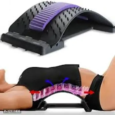 Back Stretcher Device for Bed| Chair  Car, Multi-Level Lumbar Support spine Board for Lower and Upper back Muscle pain relief (Multicolour)