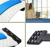 Back Stretcher Device for Bed| Chair  Car, Multi-Level Lumbar Support spine Board for Lower and Upper back Muscle pain relief (Multicolour)-thumb3