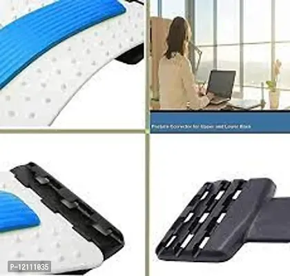 Back Stretcher Device for Bed| Chair  Car, Multi-Level Lumbar Support spine Board for Lower and Upper back Muscle pain relief (Multicolour)-thumb4