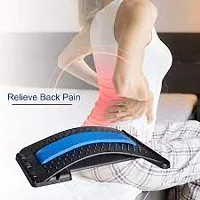 Back Stretcher Device for Bed| Chair  Car, Multi-Level Lumbar Support spine Board for Lower and Upper back Muscle pain relief (Multicolour)-thumb1