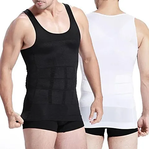 RUBS Slimming Tummy Tucker Slim & Lift Body Shaper Vest/Men's Undershirt  Vest to Look Slim Instantly