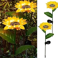 GVV INTERNATIONAL Sunflower Solar Lights LED with Flash Mode(PACK OF 2)-thumb2