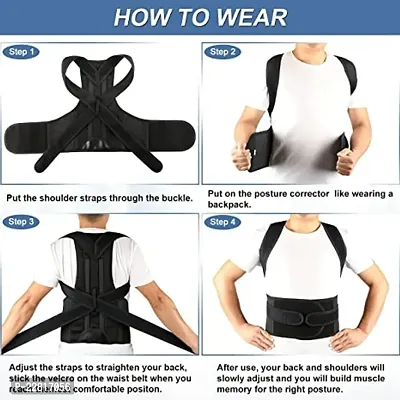 GVV INTERNATIONAL Posture Corrector Therapy Shoulder Belt for Lower and Upper Back Pain Relief-thumb2