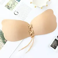 Gvv International Women's Silicone Gel Stick-On Bra Women Invisible Push up bra(skin)-thumb1