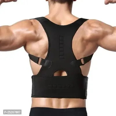 Gvv International  Posture Corrector  For Men's  Women  Back Support Belt Back Pain Back Straight And Shoulder Support Belt (Universal Size)-thumb0