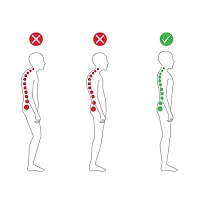 Gvv International  Posture Corrector  For Men's  Women  Back Support Belt Back Pain Back Straight And Shoulder Support Belt (Universal Size)-thumb1