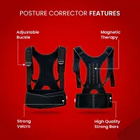 Gvv International  Posture Corrector  For Men's  Women  Back Support Belt Back Pain Back Straight And Shoulder Support Belt (Universal Size)-thumb2