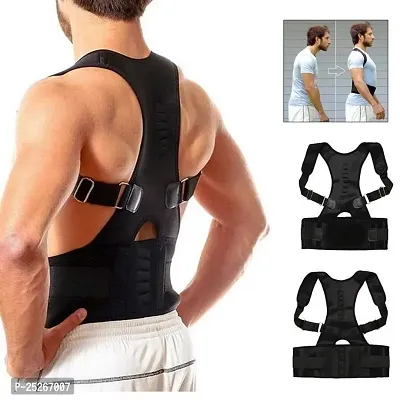 Gvv International  Posture Corrector  For Men's  Women  Back Support Belt Back Pain Back Straight And Shoulder Support Belt (Universal Size)-thumb4