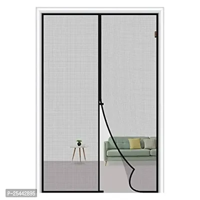 Mesh Magnetic Mosquito Screen Door Net Curtain with Magnets Reinforced Polyester Curtain Back Door with Full Frame Hook  Loop-thumb4