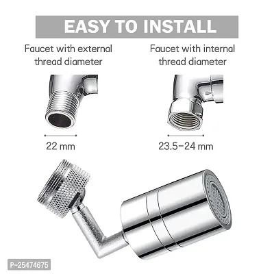 720 Degree Rotatable Multi-Functional Extension Faucet, Faucet Extender for Taps, Tap Extender for Kitchen Sink with 2 Modes Splash Extension Faucet Filter (pack of 2 )-thumb4