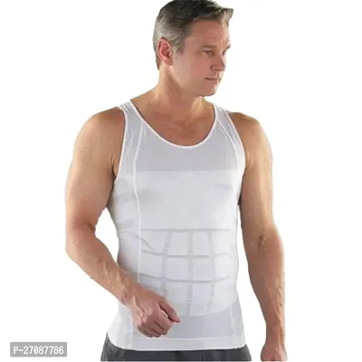 Slimming Shaper Vest Shirt Abs Abdomen Slim Stretchable Tummy Tucker Vest white-thumb0