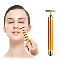 24k Gold Energy Beauty Massage Roller(PACK OF 1)(Golden)-thumb2