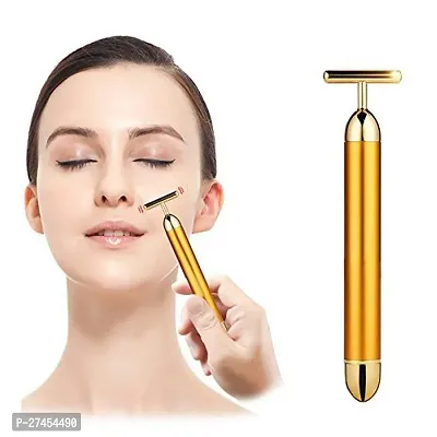 24k Gold Energy Beauty Massage Roller(PACK OF 1)(Golden)-thumb3