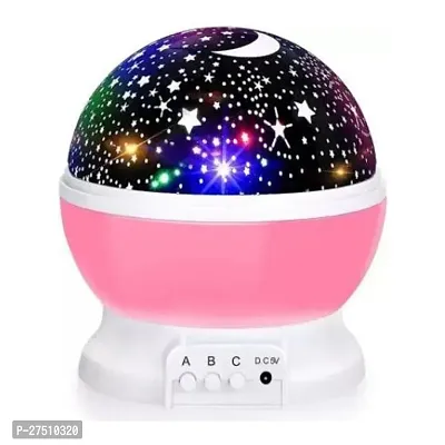 Plastic Star Master Rotating 360 Degree Kids Toys Moon Light Projector For Kids Room Bulb (Multi Color, Pack of 1)-thumb0