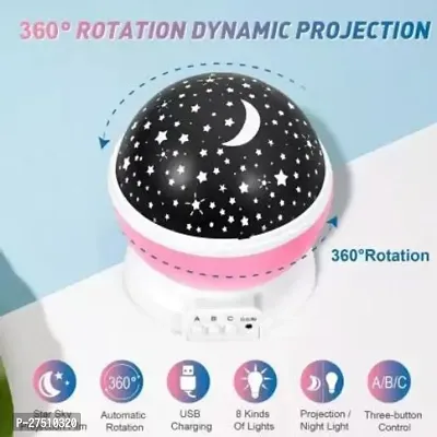 Plastic Star Master Rotating 360 Degree Kids Toys Moon Light Projector For Kids Room Bulb (Multi Color, Pack of 1)-thumb3