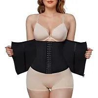 Women  Girls Seamless Efffective Hook-Shapewear Tummy Belt Waist Cincher( Pack of 1)(BLK)-thumb1