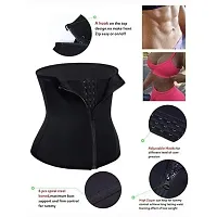 Women  Girls Seamless Efffective Hook-Shapewear Tummy Belt Waist Cincher( Pack of 1)(BLK)-thumb2